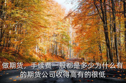 做期貨，手續(xù)費(fèi)一般都是多少為什么有的期貨公司收得高有的很低