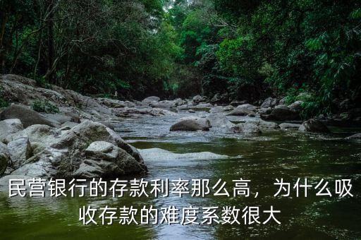 民營銀行的存款利率那么高，為什么吸收存款的難度系數(shù)很大