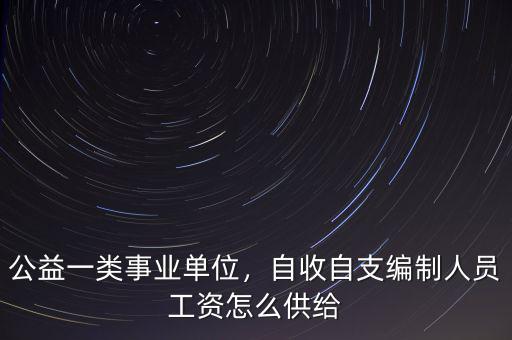 公益一類事業(yè)單位，自收自支編制人員工資怎么供給