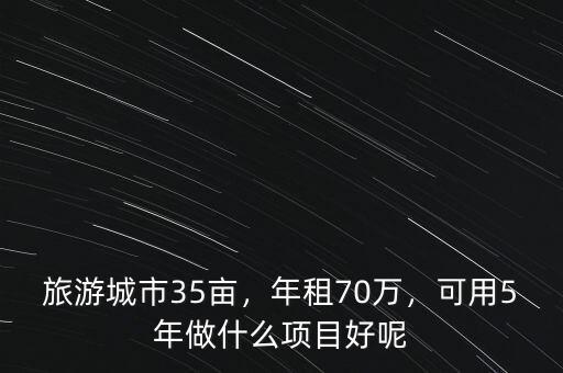 旅游城市35畝，年租70萬，可用5年做什么項(xiàng)目好呢