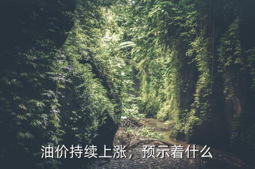 油價持續(xù)上漲，預(yù)示著什么