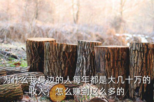 為什么我身邊的人每年都是大幾十萬的收入，怎么賺到這么多的