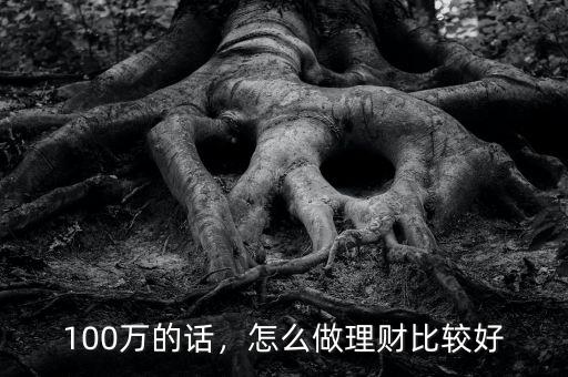 100萬的話，怎么做理財比較好
