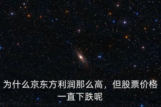 為什么京東方利潤那么高，但股票價(jià)格一直下跌呢