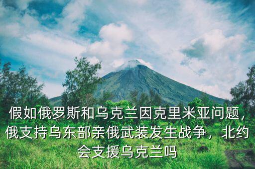 假如俄羅斯和烏克蘭因克里米亞問題，俄支持烏東部親俄武裝發(fā)生戰(zhàn)爭，北約會支援烏克蘭嗎
