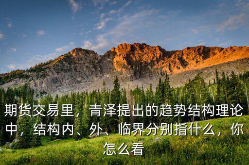 期貨交易里，青澤提出的趨勢(shì)結(jié)構(gòu)理論中，結(jié)構(gòu)內(nèi)、外、臨界分別指什么，你怎么看