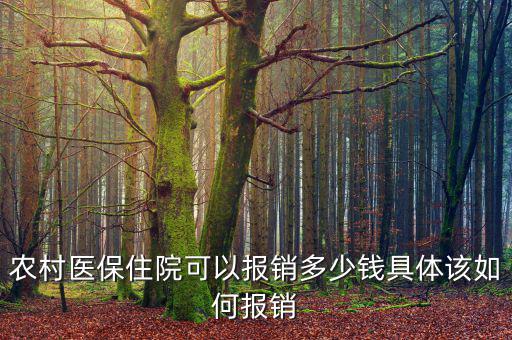 農(nóng)醫(yī)?，F(xiàn)在能報(bào)銷(xiāo)多少,具體該如何報(bào)銷(xiāo)