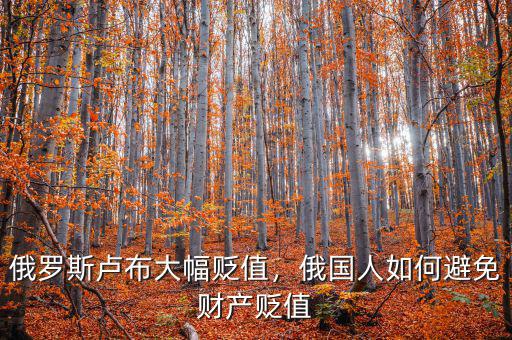 俄羅斯盧布大幅貶值，俄國人如何避免財(cái)產(chǎn)貶值