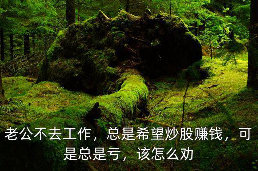 老公不去工作，總是希望炒股賺錢，可是總是虧，該怎么勸