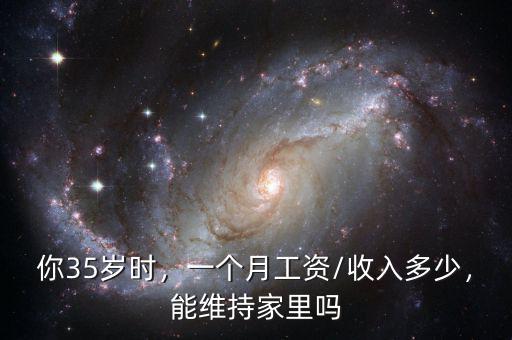 你35歲時(shí)，一個(gè)月工資/收入多少，能維持家里嗎
