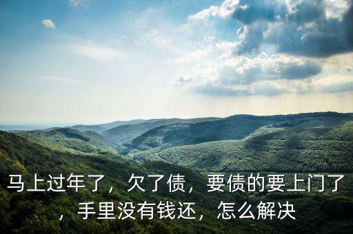 馬上過(guò)年了，欠了債，要債的要上門了，手里沒有錢還，怎么解決