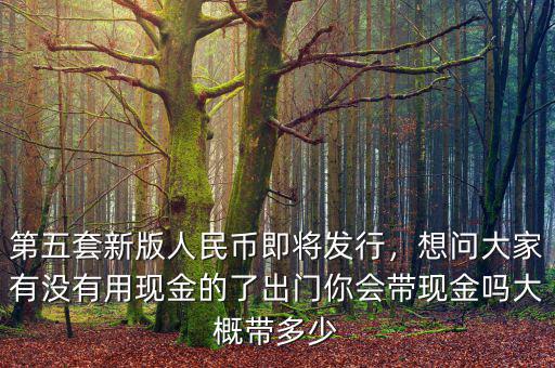 第五套新版人民幣即將發(fā)行，想問大家有沒有用現(xiàn)金的了出門你會(huì)帶現(xiàn)金嗎大概帶多少