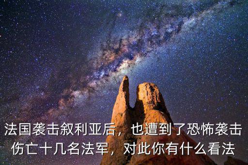法國(guó)襲擊敘利亞后，也遭到了恐怖襲擊傷亡十幾名法軍，對(duì)此你有什么看法