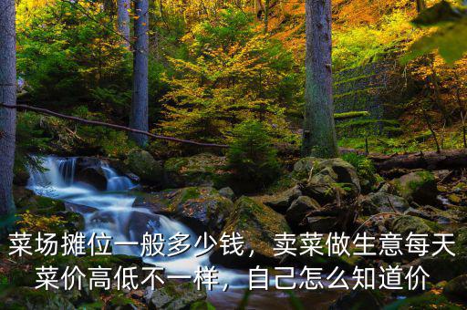 菜場攤位一般多少錢，賣菜做生意每天菜價(jià)高低不一樣，自己怎么知道價(jià)