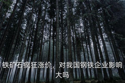鐵礦石瘋狂漲價(jià)，對(duì)我國(guó)鋼鐵企業(yè)影響大嗎