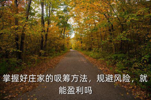 掌握好莊家的吸籌方法，規(guī)避風險，就能盈利嗎