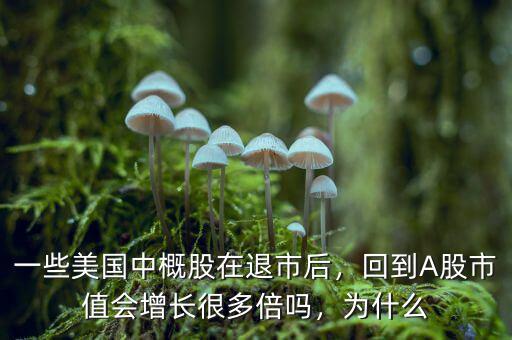 一些美國中概股在退市后，回到A股市值會增長很多倍嗎，為什么