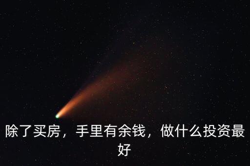 除了買房，手里有余錢，做什么投資最好