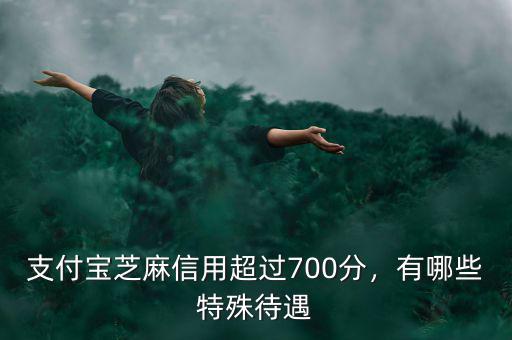 支付寶芝麻信用超過700分，有哪些特殊待遇