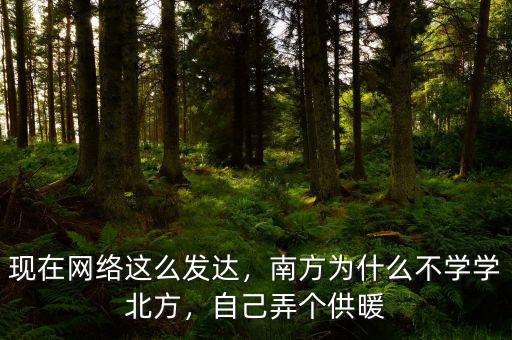 現(xiàn)在網(wǎng)絡這么發(fā)達，南方為什么不學學北方，自己弄個供暖