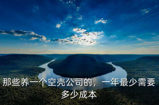 那些養(yǎng)一個空殼公司的，一年最少需要多少成本