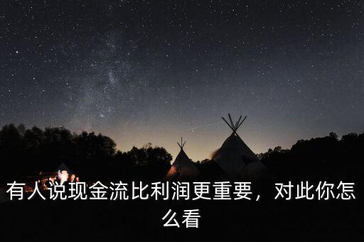 有人說現(xiàn)金流比利潤更重要，對(duì)此你怎么看