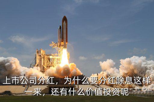 上市公司分紅，為什么要分紅除息這樣一來，還有什么價值投資呢