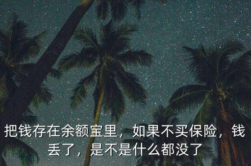 手機(jī)丟了余額寶里的錢(qián)怎么辦,余額寶里的錢(qián)怎么辦