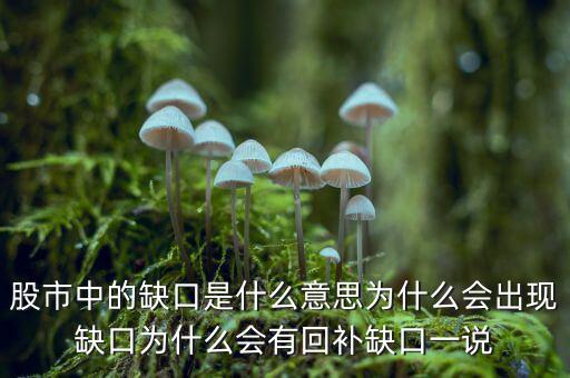 股市中的缺口是什么意思為什么會(huì)出現(xiàn)缺口為什么會(huì)有回補(bǔ)缺口一說(shuō)