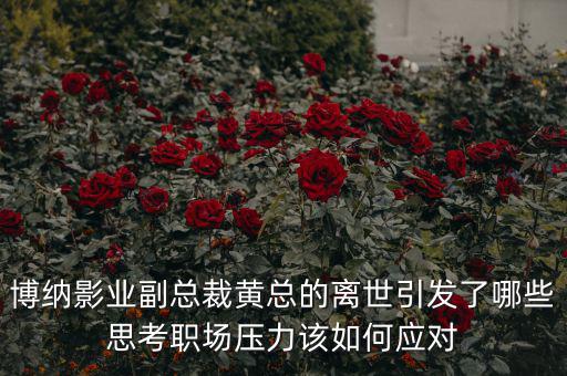 博納影業(yè)副總裁黃總的離世引發(fā)了哪些思考職場壓力該如何應對