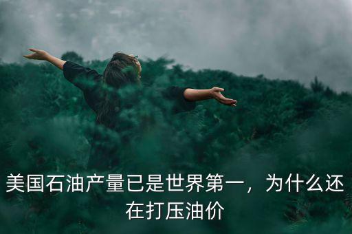美國(guó)石油產(chǎn)量已是世界第一，為什么還在打壓油價(jià)
