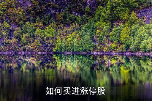 如何買進(jìn)漲停股