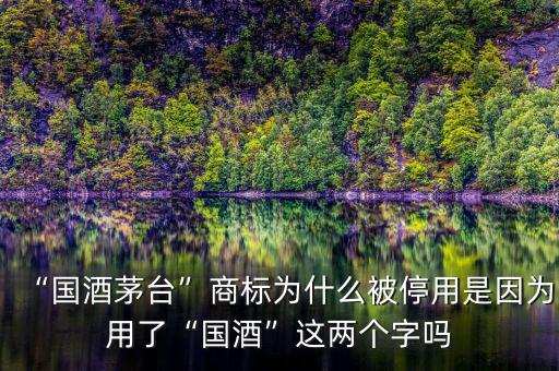 “國酒茅臺”商標(biāo)為什么被停用是因為用了“國酒”這兩個字嗎