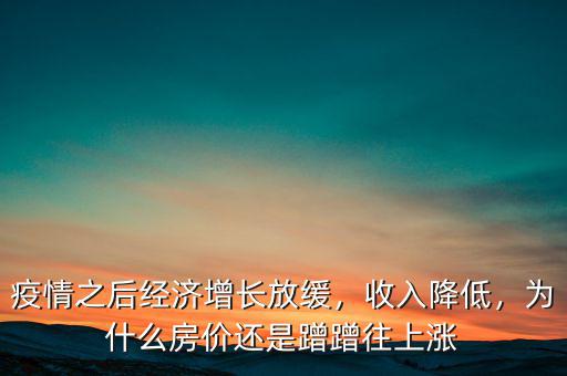 疫情之后經(jīng)濟增長放緩，收入降低，為什么房價還是蹭蹭往上漲