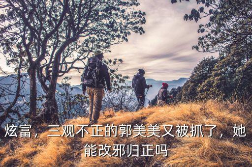 炫富，三觀不正的郭美美又被抓了，她能改邪歸正嗎