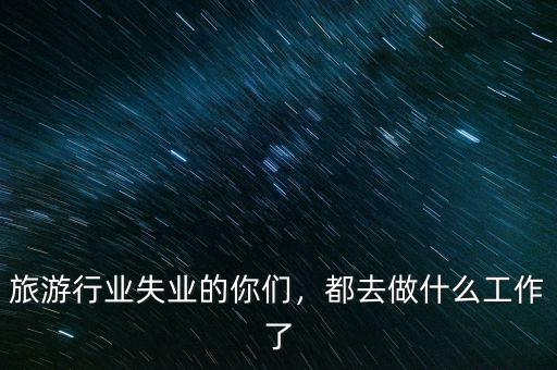 旅游行業(yè)失業(yè)的你們，都去做什么工作了