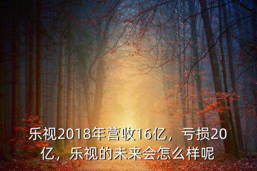 樂視2018年?duì)I收16億，虧損20億，樂視的未來(lái)會(huì)怎么樣呢