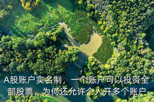 A股賬戶實(shí)名制，一個(gè)賬戶可以投資全部股票，為何還允許個(gè)人開多個(gè)賬戶