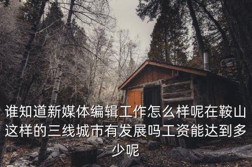 誰知道新媒體編輯工作怎么樣呢在鞍山這樣的三線城市有發(fā)展嗎工資能達(dá)到多少呢