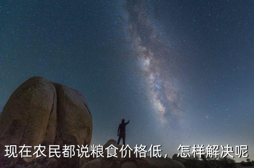 現(xiàn)在農(nóng)民都說糧食價格低，怎樣解決呢