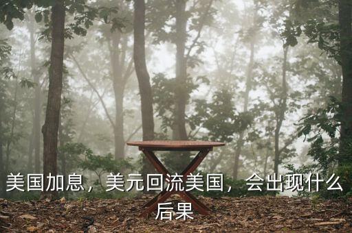美國加息，美元回流美國，會出現(xiàn)什么后果