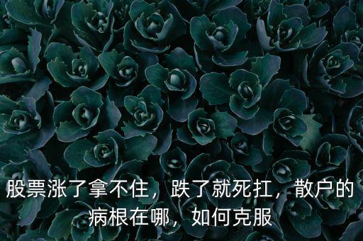 股票漲了拿不住，跌了就死扛，散戶的病根在哪，如何克服