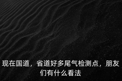 現(xiàn)在國道，省道好多尾氣檢測(cè)點(diǎn)，朋友們有什么看法