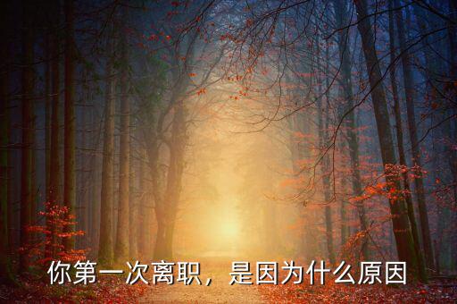 你第一次離職，是因為什么原因