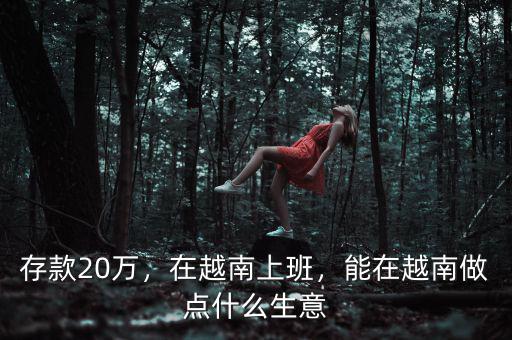 存款20萬，在越南上班，能在越南做點(diǎn)什么生意