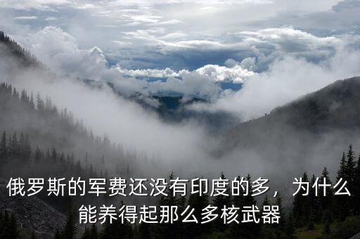 俄羅斯的軍費(fèi)還沒有印度的多，為什么能養(yǎng)得起那么多核武器