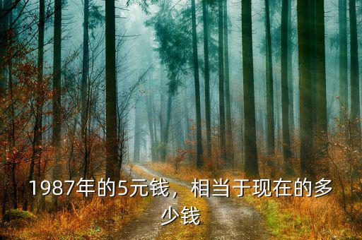 1987年的5元錢，相當(dāng)于現(xiàn)在的多少錢