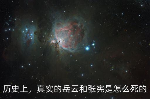 歷史上，真實(shí)的岳云和張憲是怎么死的