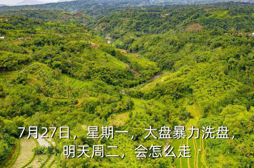 7月27日，星期一，大盤暴力洗盤，明天周二，會(huì)怎么走