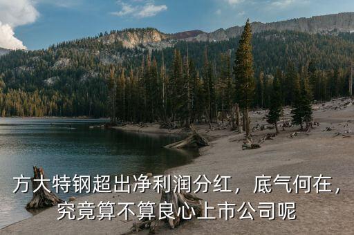 方大特鋼超出凈利潤分紅，底氣何在，究竟算不算良心上市公司呢